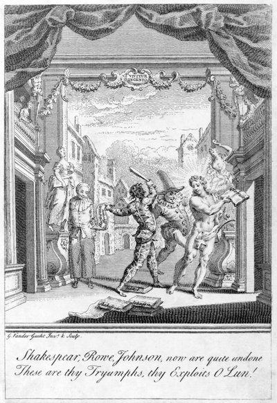 Satire on the Popular Stage by Gerard Vandergucht